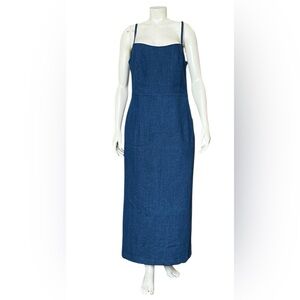 Jason Wu Dark DenimDress Size Large Evening Formal Party Cocktail Spagheti Strap